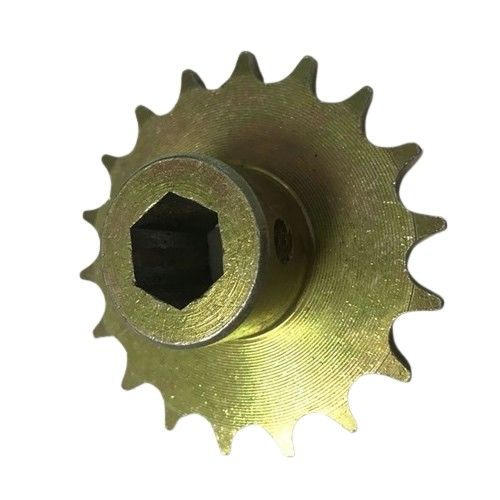 Bộ phận khuôn đúc cát OEM Bánh xích gang mạ kẽm màu vàng cho các bộ phận máy gieo hạt