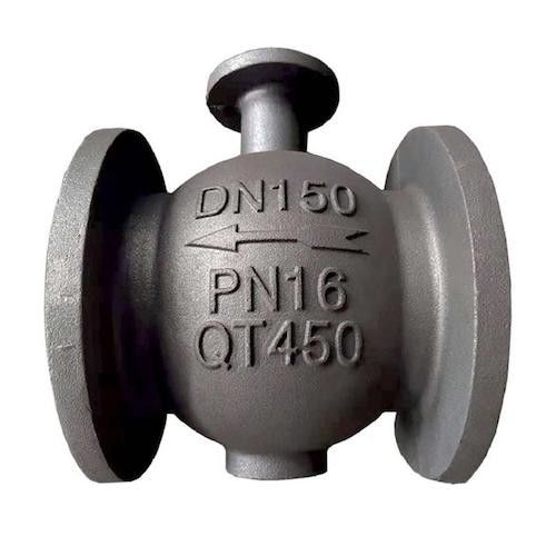 Các thành phần thân van đúc bằng gang dẻo QT450 của đúc cát cho các phụ kiện đường ống